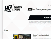 Tablet Screenshot of heinrich-sports.com